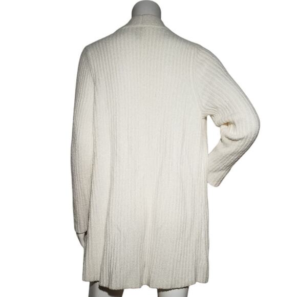 Zenergy by Chico’s Ivory Open Front Cardigan • Size 3/XL - Picture 3 of 8